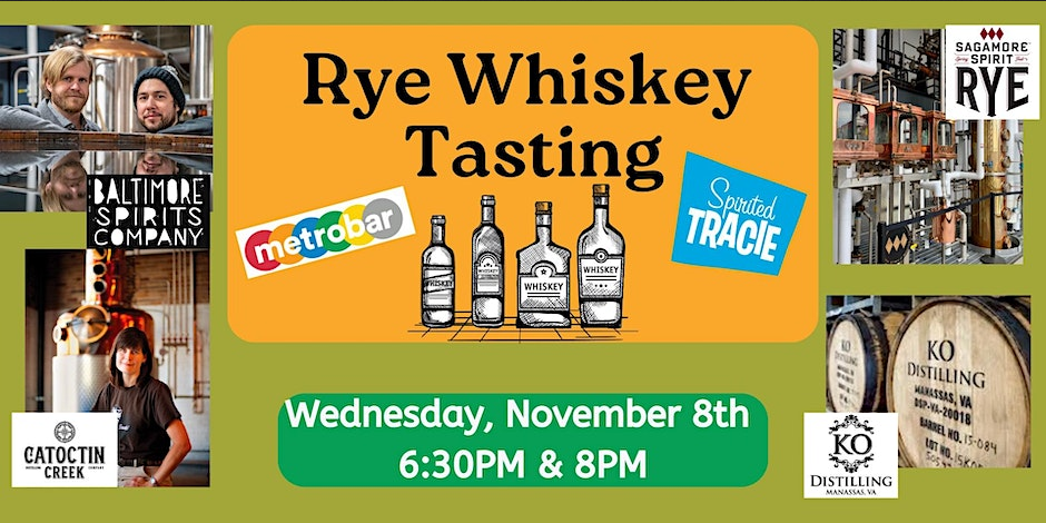 Rye Whiskey Tasting with Spirited Tracie