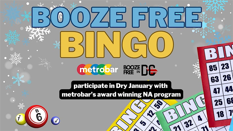 Booze Free Bingo for Dry January