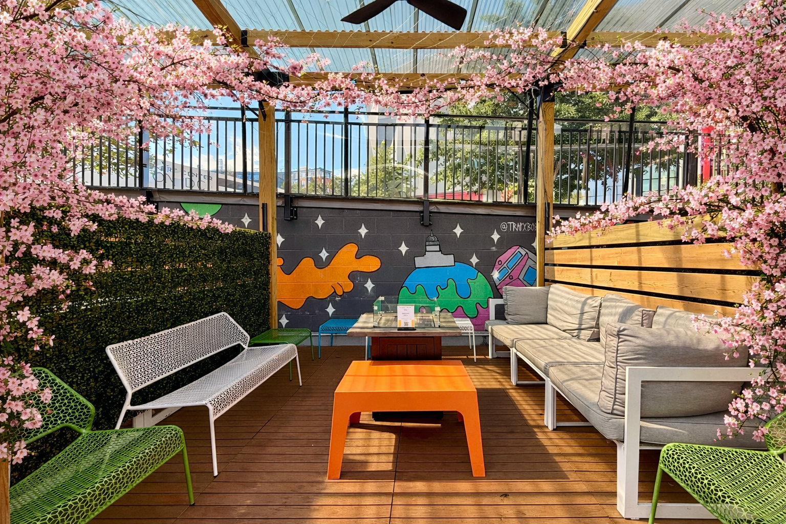 Cherry Blossom Cabanas @ metrobar