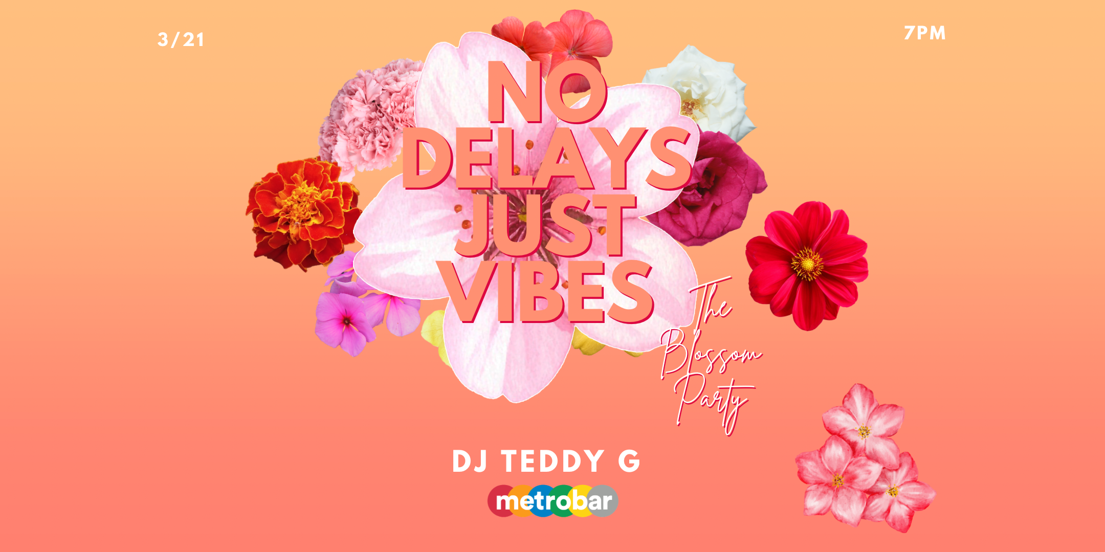 No Delays, Just Vibes: Blossom Party with DJ Teddy G